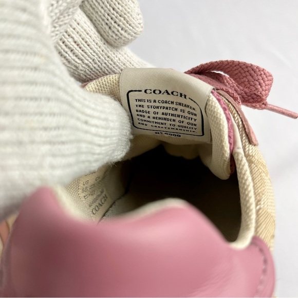 COACH Tech Runner Monogram and Pink Women's Shoe Size 5 - Picture 9 of 14